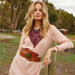 BNWT Chasing Unicorns The Heart of the Matter Cutwork Mini Dress Sz Med ❤️